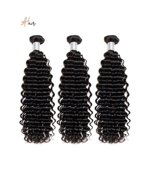 3 tissages brésilien Deep Wave, boucles profondes idéales pour un effet glamour et naturel