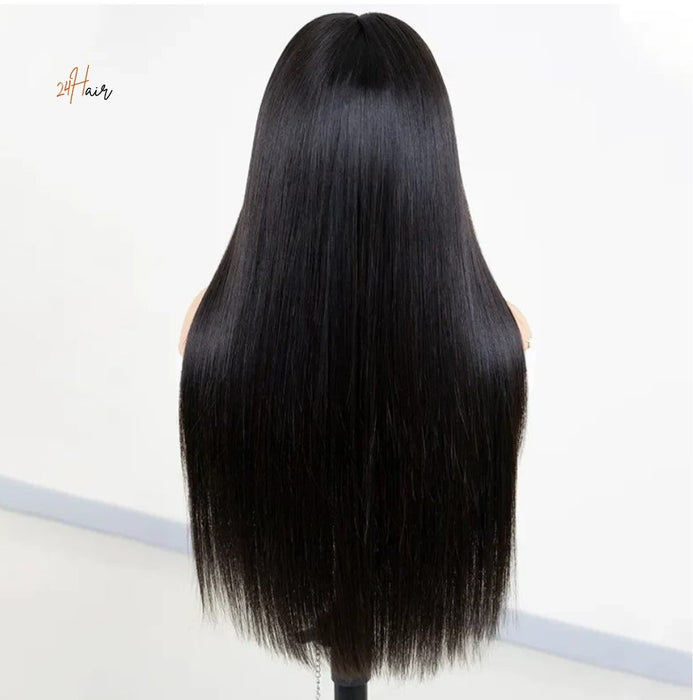 Perruque frontal lisse, texture lisse et naturelle pour un style raffiné et soigné