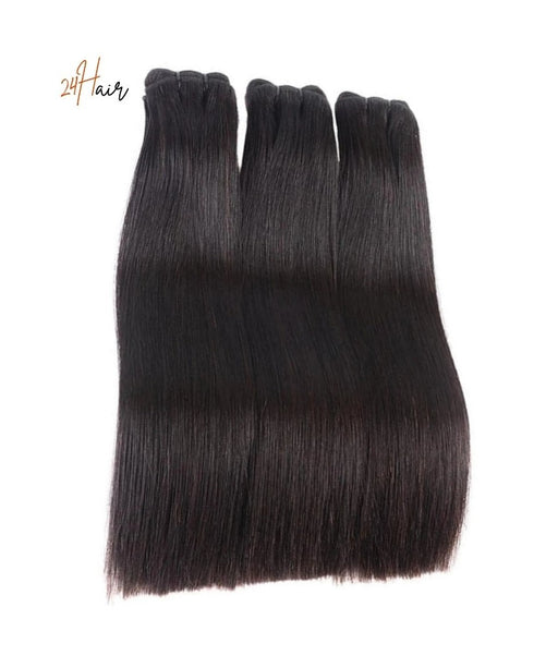 3 Tissages Raw Asian Lisse, lot de 3 tissages bruts asiatiques lisses pour un look élégant et soigné

