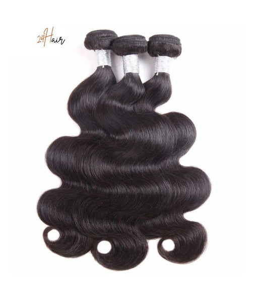 Tissages virgin body wave, cheveux brillants avec un volume léger et raffiné