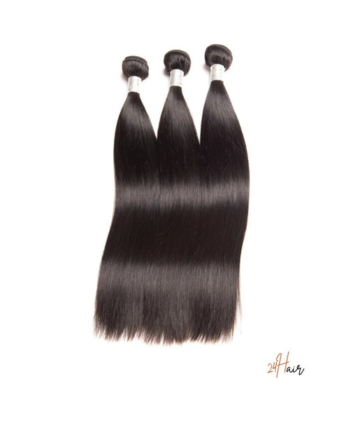 Tissages virgin brésilien raides, idéals pour une coiffure nette et minimaliste