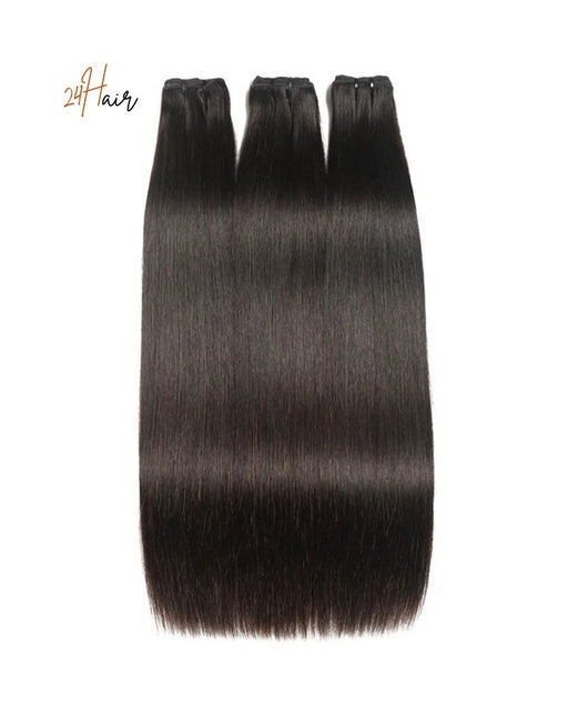 3 tissages laotiens lisses, cheveux doux et naturels