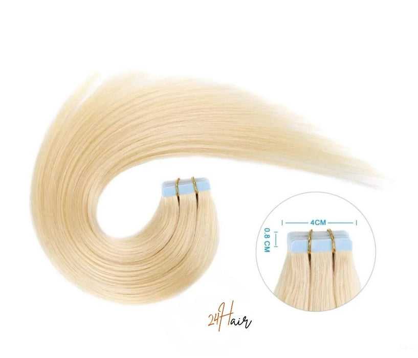 Tap in bandes adhésives 613#, cheveux naturels pour une pose rapide et un style raffiné