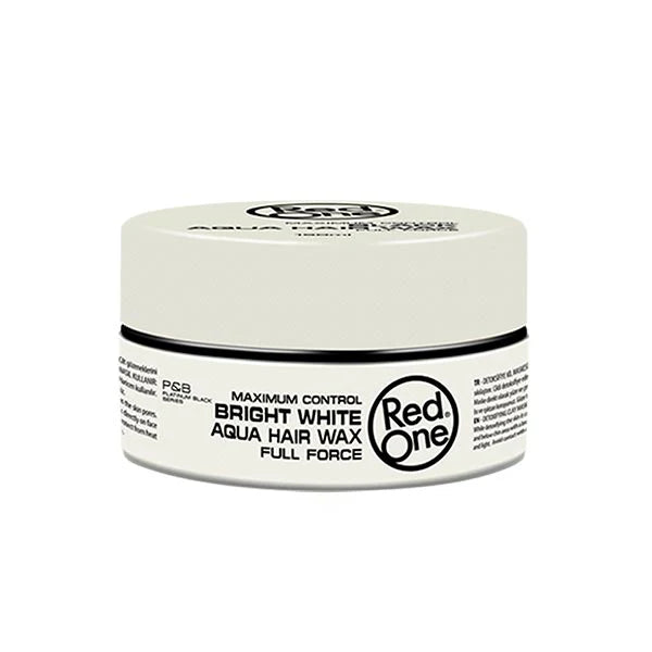 Cire Aqua Hair Wax Blanc 150ml Red One, pour une fixation parfaite et un éclat naturel