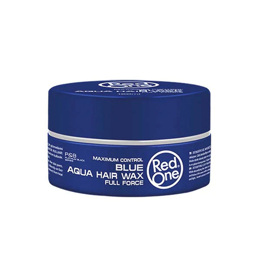 Cire Coiffante Aqua Hair Wax Bleu 150ml Red One, pour une fixation optimale et un éclat naturel