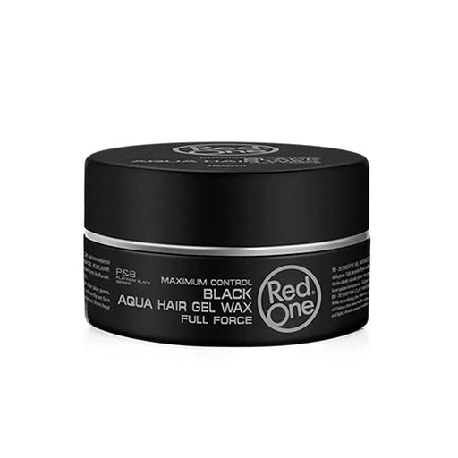 Cire Coiffante Aqua Hair Wax Noir 150ml Red One, cire professionnelle pour des cheveux brillants et bien fixés