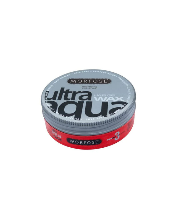 Cire coiffante Ultra Aqua Hair Wax Morfose Rouge 150ml, cire capillaire ultra-forte pour un style impeccable