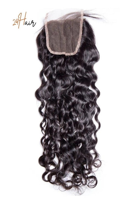 Closure 4X4 Water Wave, closure avec vagues d'eau pour un style naturel et fluide