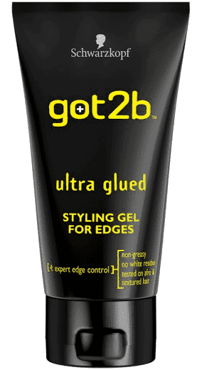 Gel Ultra Glued Black 150ml Got 2 B, gel coiffant pour des coiffures parfaites et fixées toute la journée
