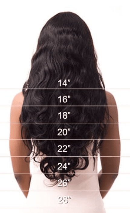 Guide de taille pour cheveux ondulés, trouvez la taille idéale pour vos perruques et tissages à vagues

