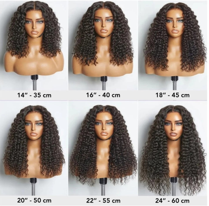 Perruque closure HD 5x5 virgin cheveux ondulés profonds, coiffure élégante avec des vagues définies et naturelles