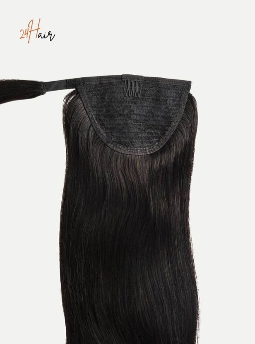 Ponytail cheveux virgin couleur naturelle, parfait pour un look classique et intemporel