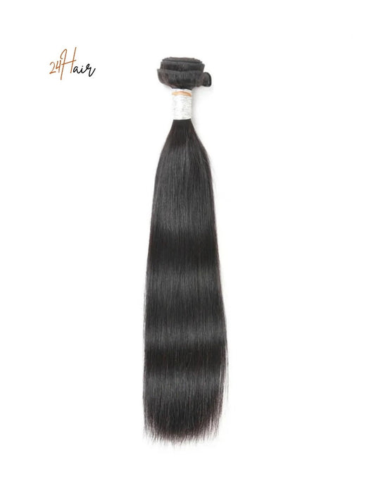 Tissage virgin brésilien lisse, cheveux naturels lisses et brillants pour un style élégant et soigné