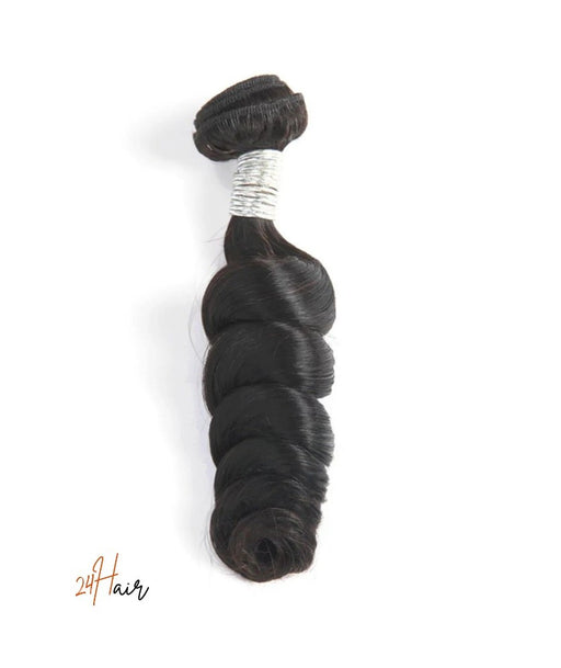 Tissage virgin brésilien loose wave, cheveux 100% naturels aux ondulations souples et brillantes